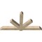 Ekena Millwork Kennewick Rough Sawn Timber Gable Bracket, Douglas Fir, 84"W x 45"H x 6"D x 6"F, 13/12 Pitch GBW084X45X0606KEN00RDF - alternate 5